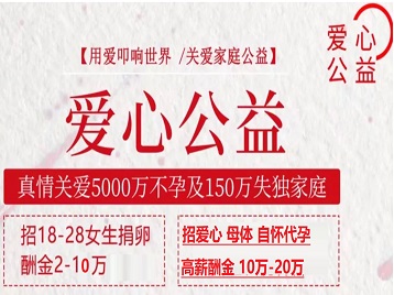 永年捐卵助孕生子 爱心志愿者招募